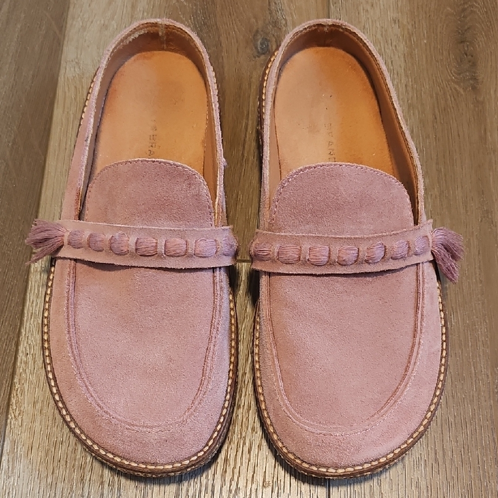 Lucky Brand Pink Suede Moccasins